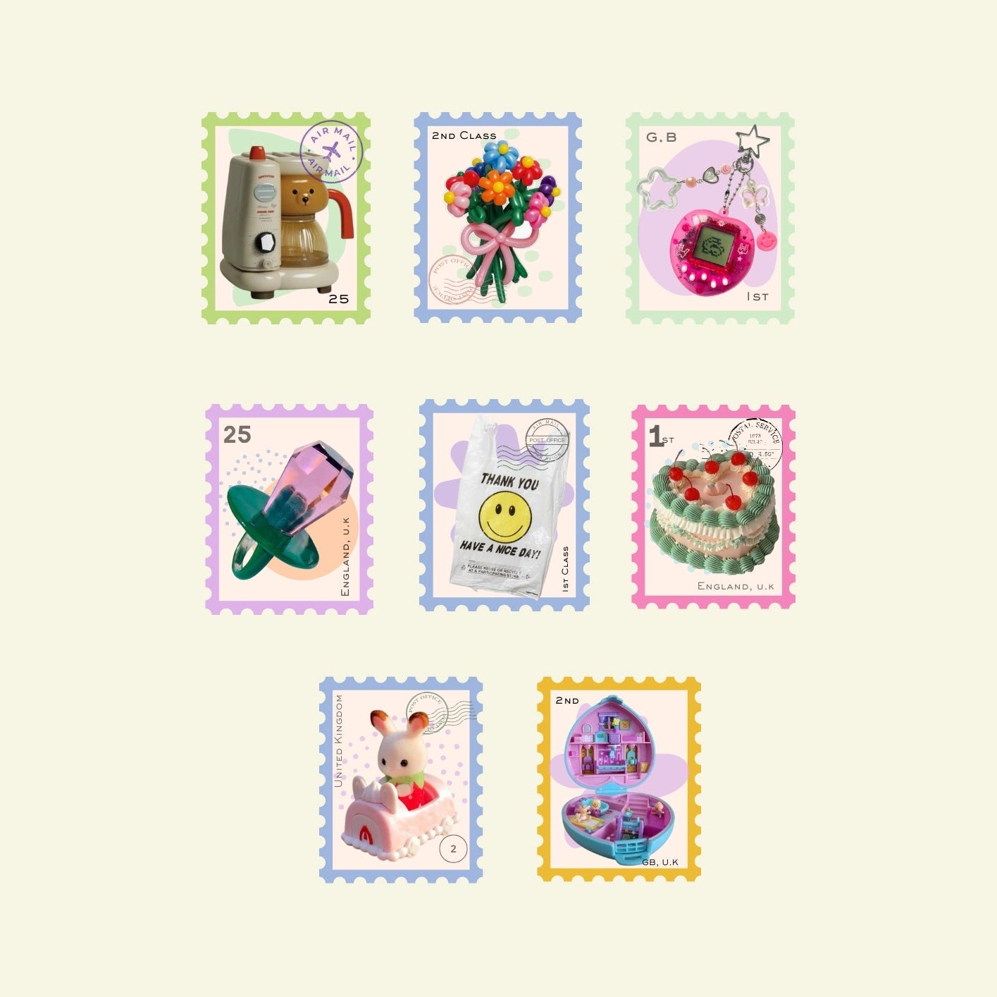 Washi Flake Mini Stickers: Millenial