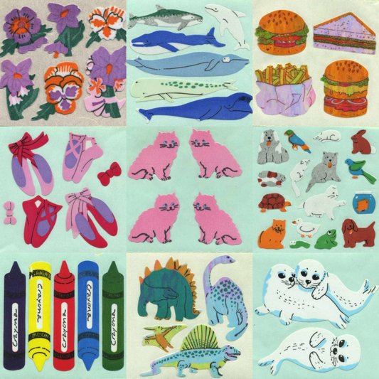 Old School Stickers (33 DESIGNS)