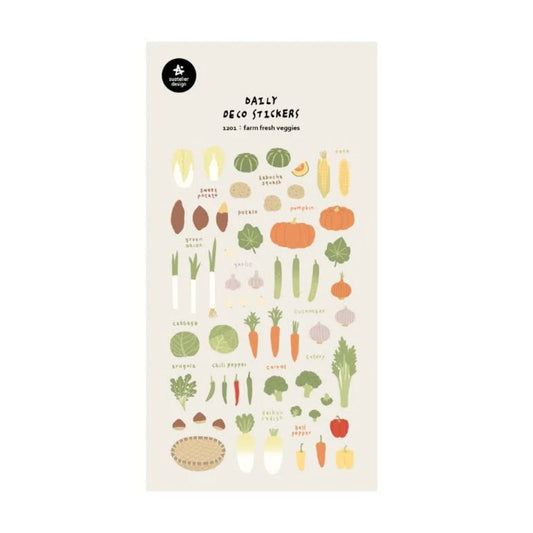 Suatelier Farm Fresh Veggies Stickers