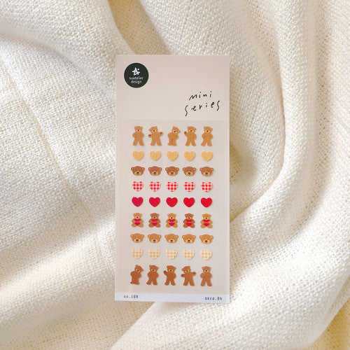 Suatelier Miniseries Stickers Deco 04: Teddies & Hearts