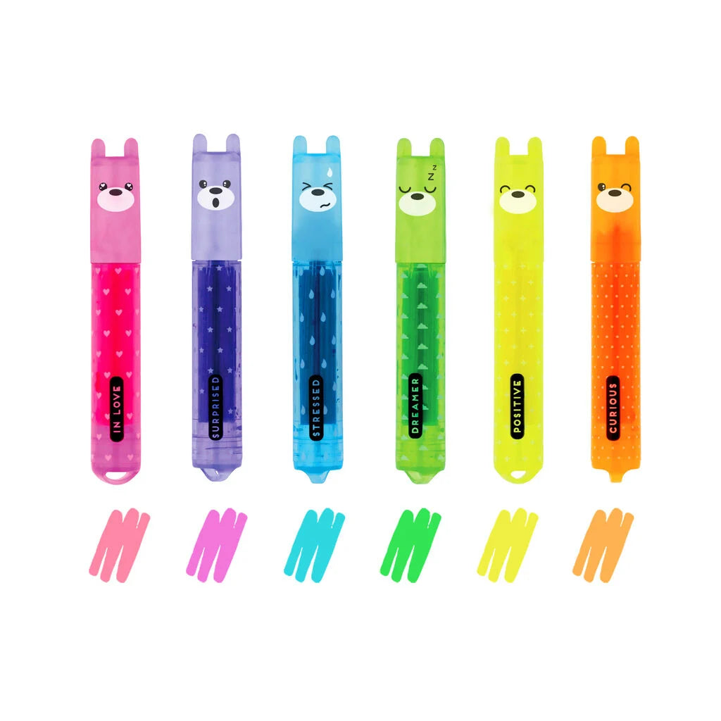 Legami Mini 'Teddy's Mood' Highlighters