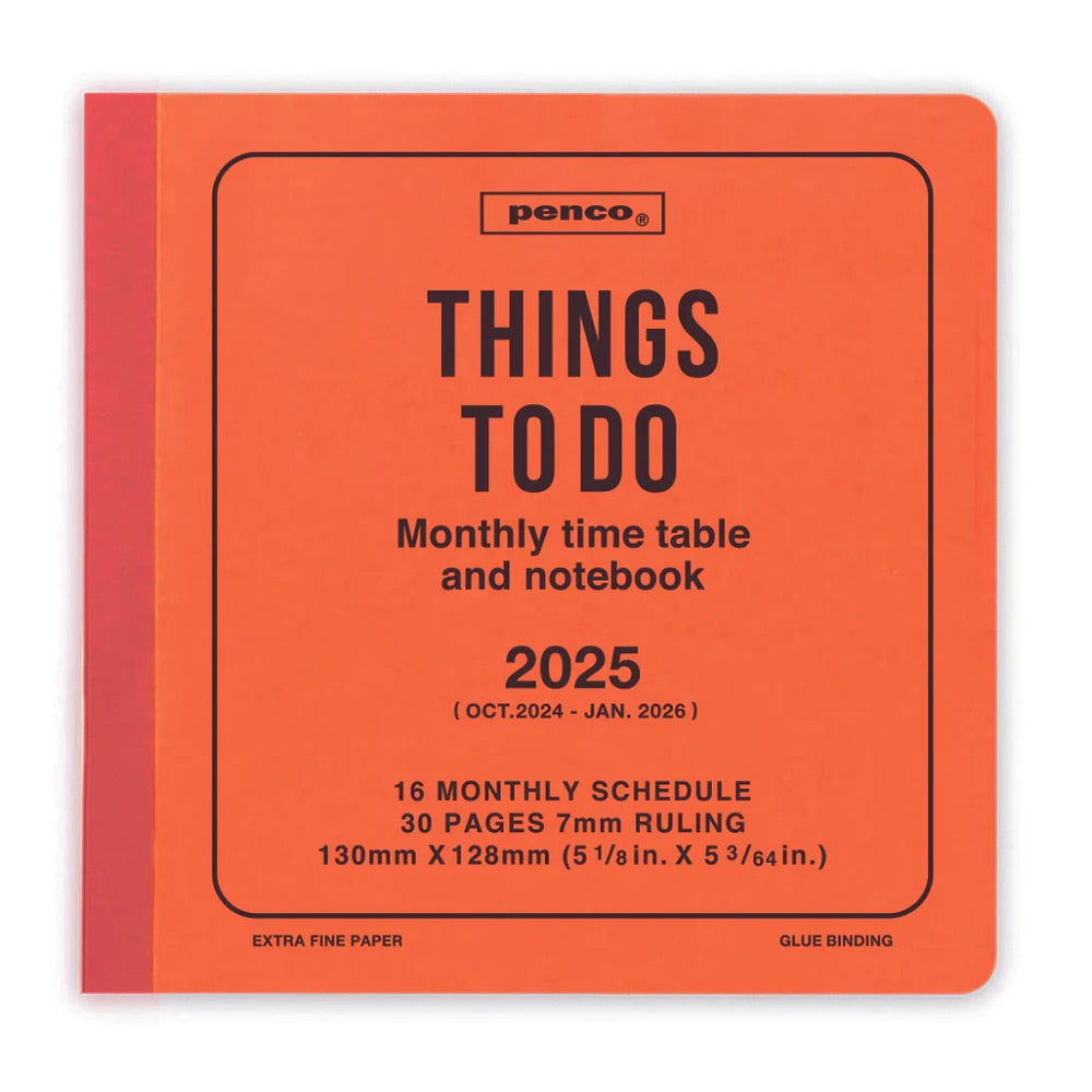 Things To Do Planner Diary 2025 (MORE COLOURS AVAILABLE)