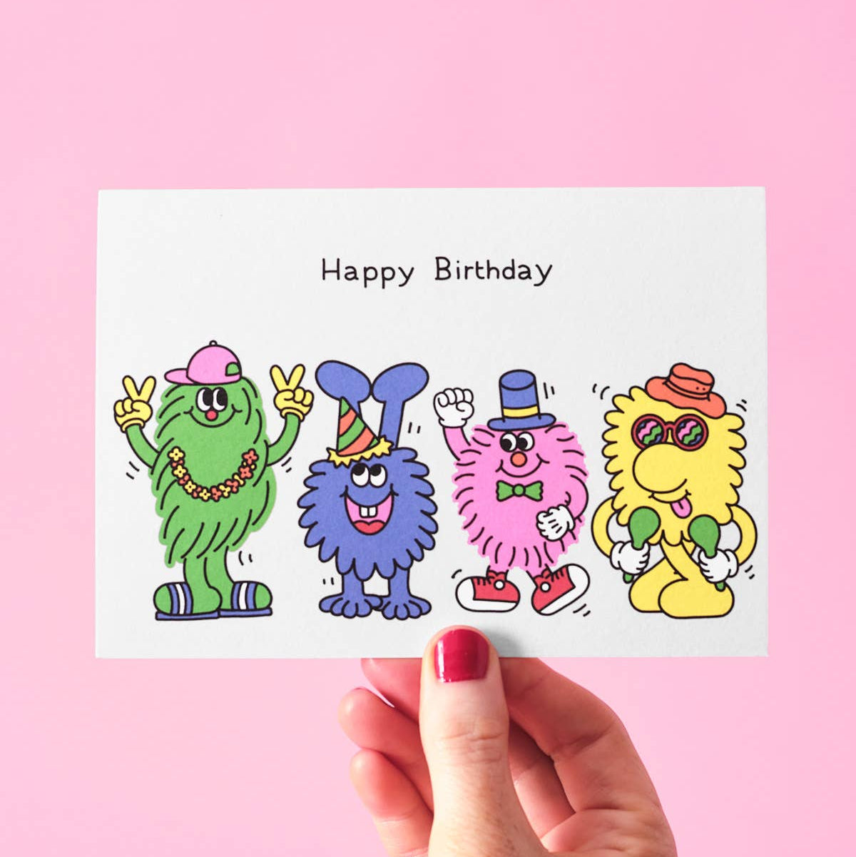 Birthday Gang Greetings Card