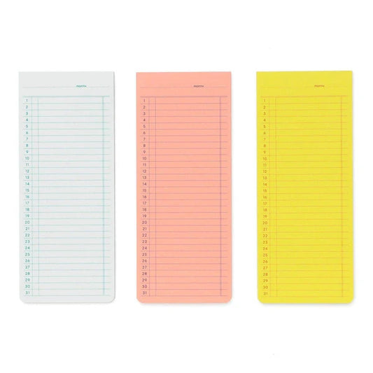 Sticky Memo Pad - Monthly Planner