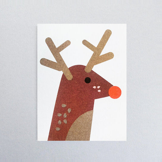 Rudolph Mini Christmas Card
