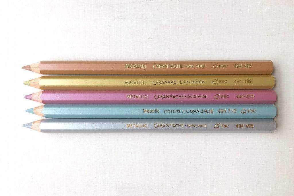 Caran D'Ache Pens & Pencils Maxi Pencils - Metallic