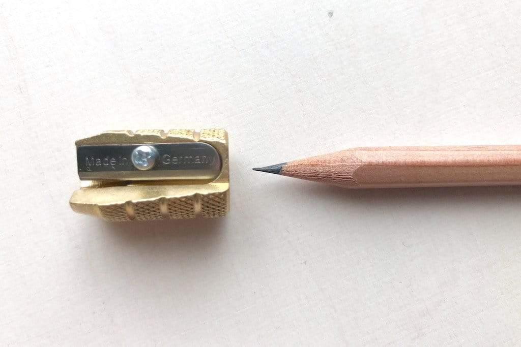 M+R Desktop Brass Sharpener - Grenade