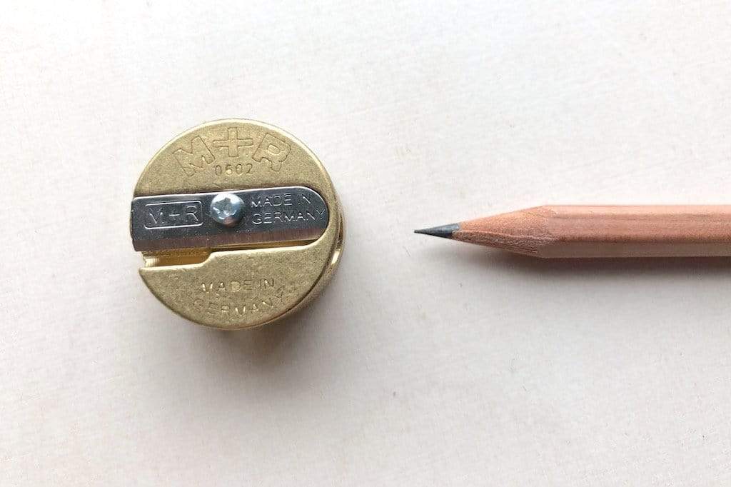 M+R Desktop Brass Sharpener - Round